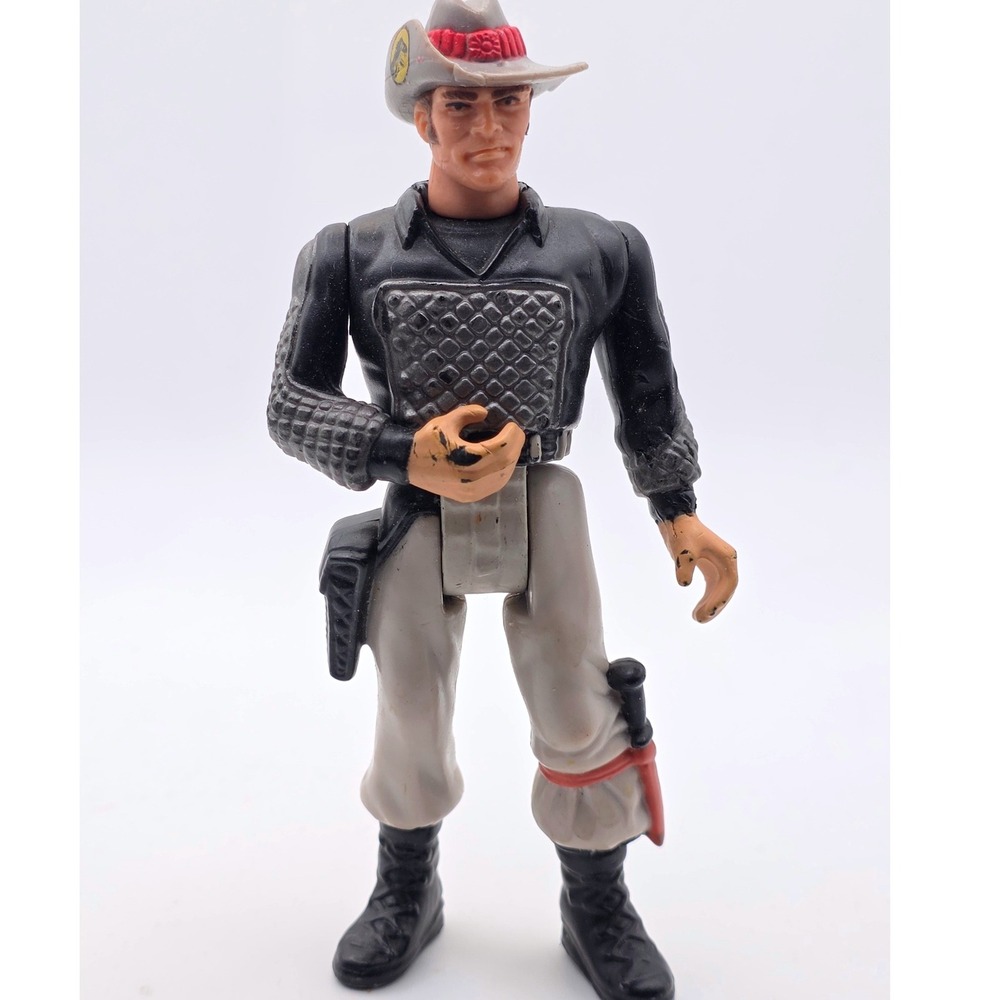 Kenner Action Figure Black/Tan Fair 1993 Sgt. T-Rex Turner Dino Trackers Vintage